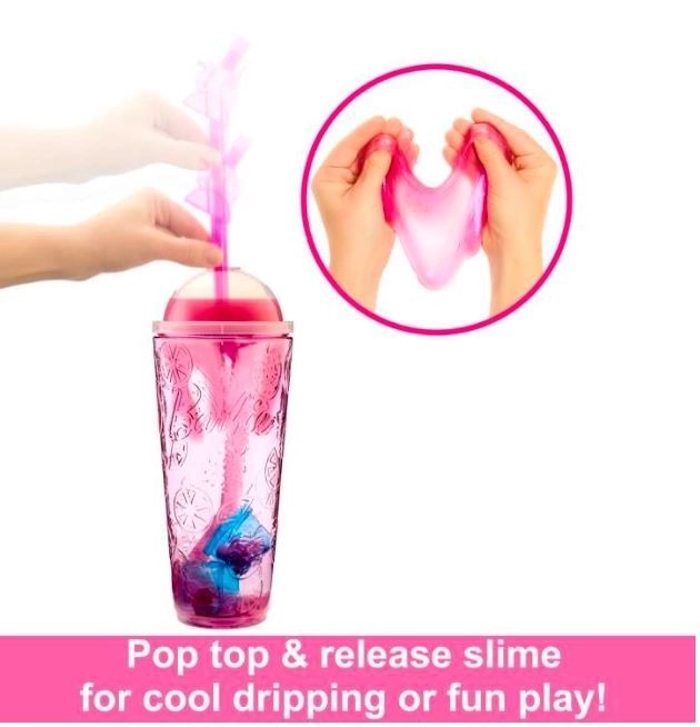 Barbie Pop Reveal Šťavnaté Ovocie - Jahodová Limonáda