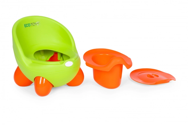 Detský nočník ECOTOYS so zeleným odnímateľným vložkom