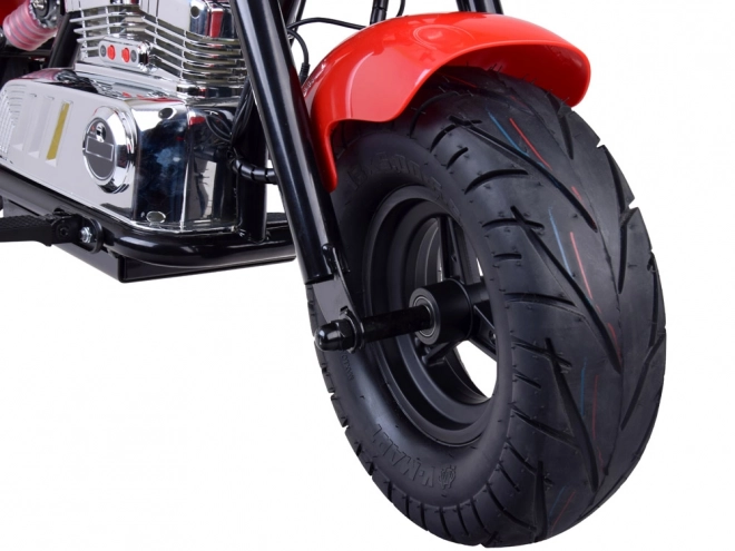 Elektrický chopper motocykl pre deti – Červená