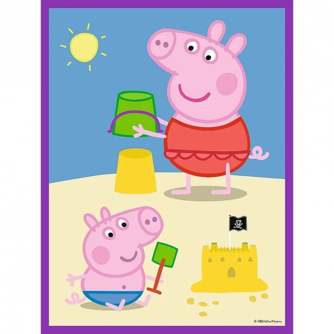 Obojstranné puzzle Prasiatko Peppa pre deti