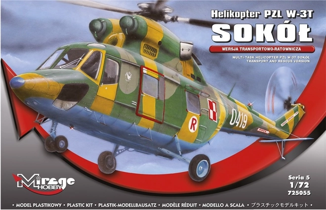 Plastikový model helikoptéry PZL W-3T Sokół