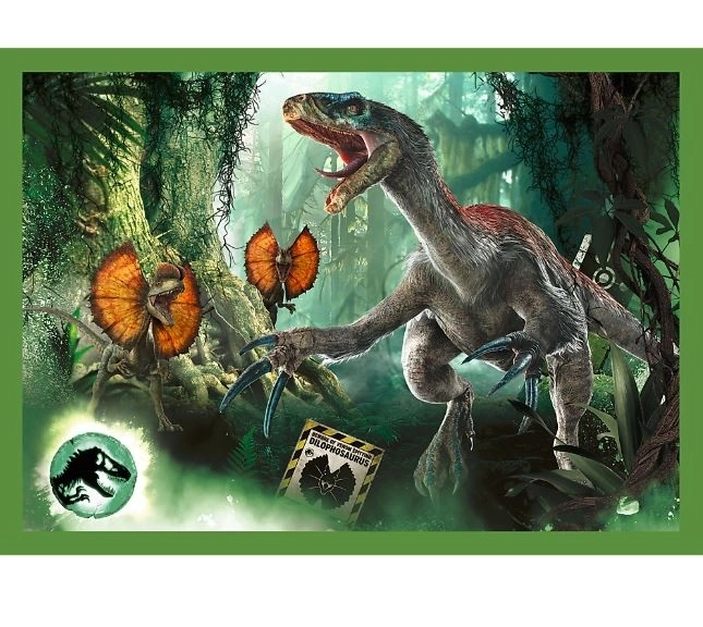 Puzzle 4v1 Nebezpečné dinosaury Jurassic World