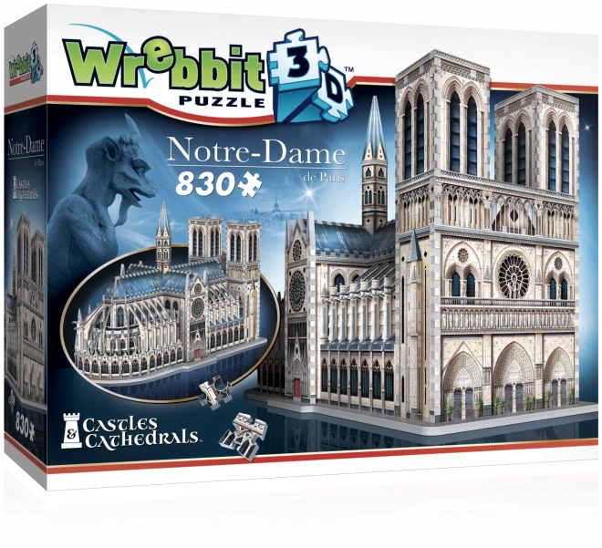 3D puzzle Katedrála Notre-Dame - 830 dielikov