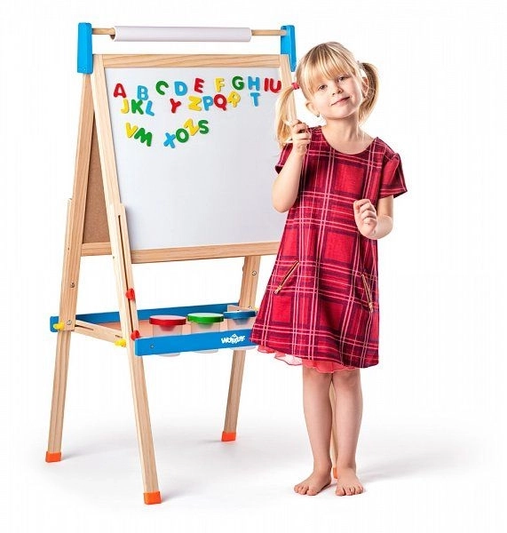 Magnetická a kriedová stojaca tabuľa