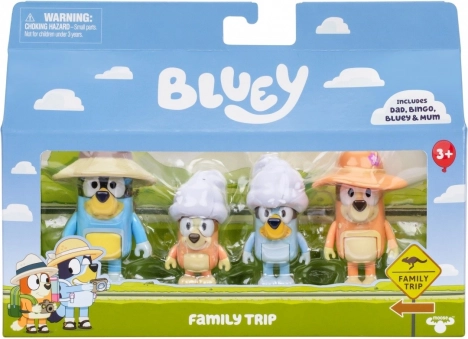 Bluey – sada figúrok Rodinný výlet