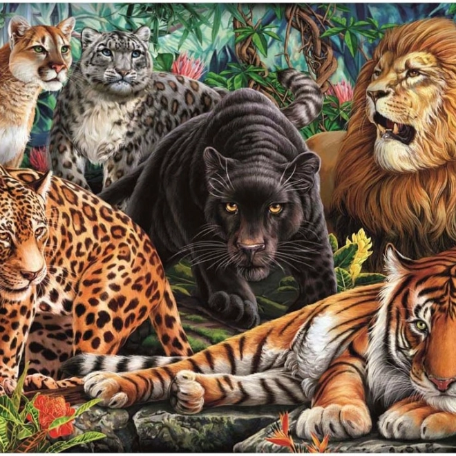 Puzzle Divoké mačky 500 dielov