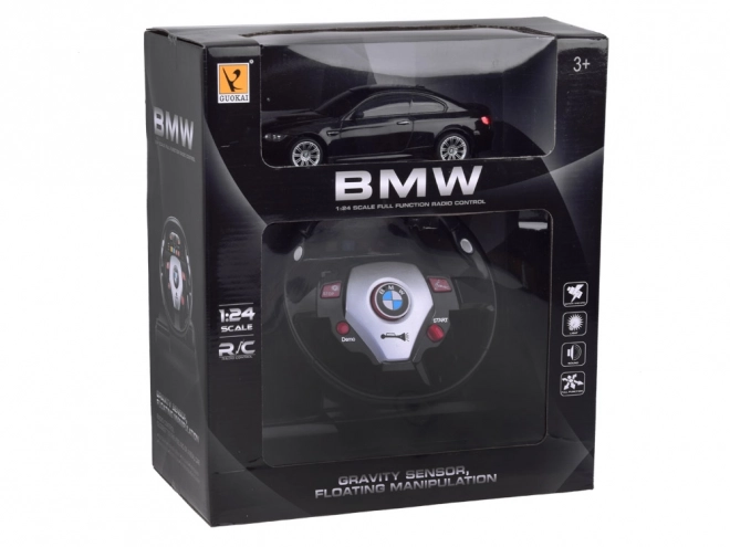 Športové autíčko BMW s volantom na diaľkové ovládanie