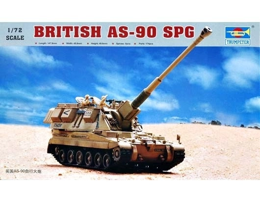 Plastikový model samohybného dela British AS-90 SPG