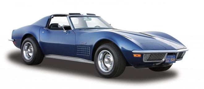 Model Chevrolet Corvette 1970 Modrý