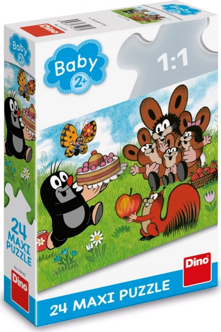 Krtkove narodeniny Maxi puzzle - 24 dielikov