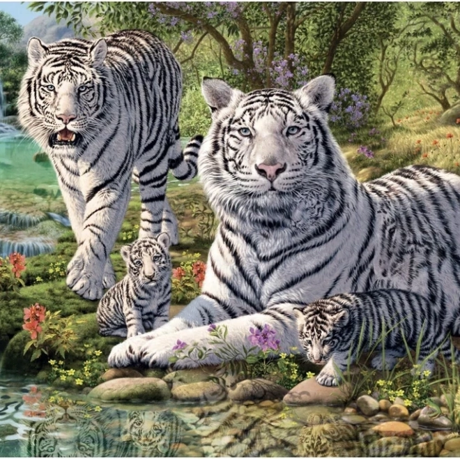 Puzzle Biele Tigre 1000 Dielikov – Tajná Kolekcia od Dino
