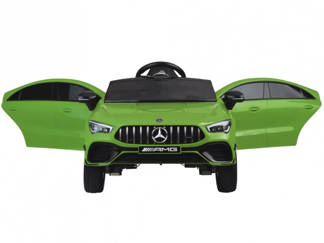 Detské elektrické auto Mercedes AMG CLA 45s s hojdačkovým efektom – Zelená