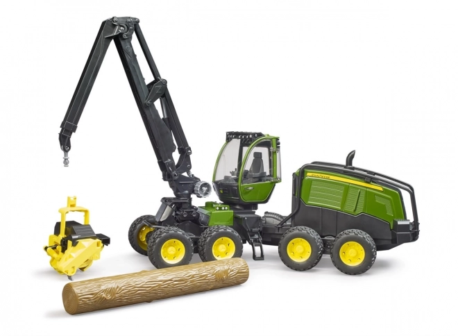 John Deere kombajn s kmeňom