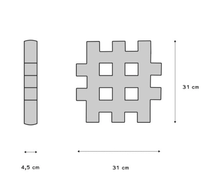 Veľké stavebnice-Waffle 24