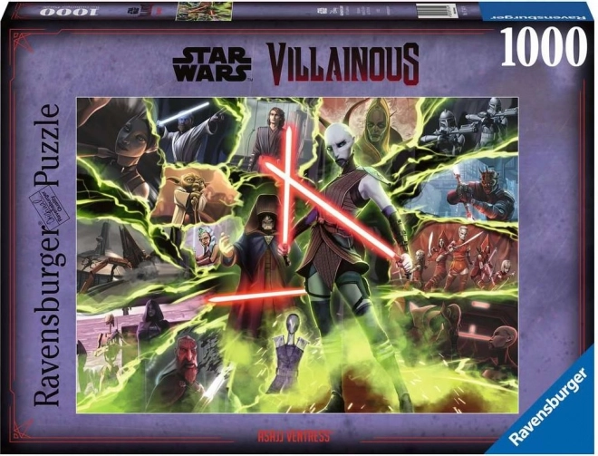 Puzzle Star Wars Záporáci: Asajj Ventress 1000 dílků