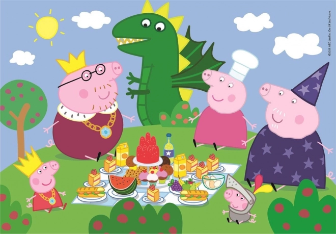 Puzzle Prasiatko Peppa 60 dielikov