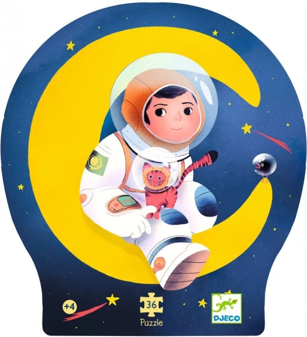 Puzzle Astronaut na mesiaci 36 dielikov