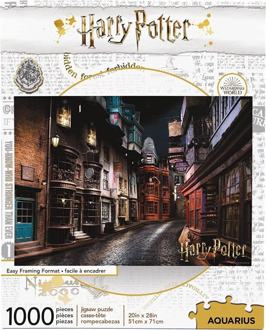 AQUARIUS Puzzle Harry Potter: Šikmá ulička 1000 dielikov
