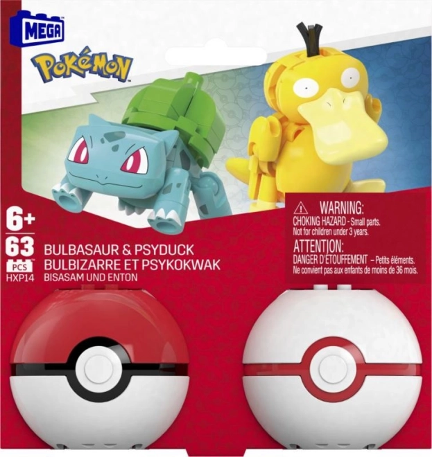 Mega Pokémon Pokéball - Bulbasaur a Psyduck