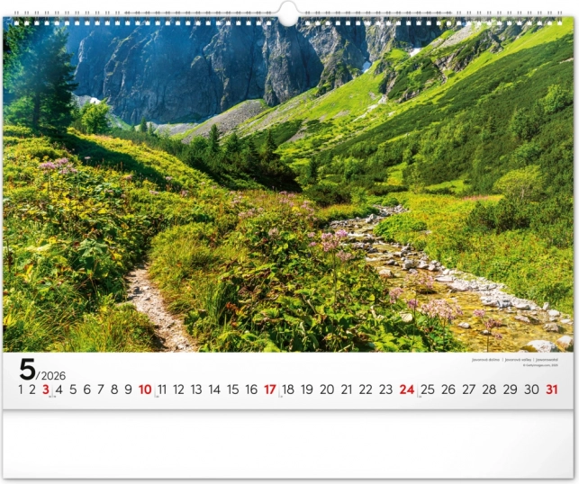 Nástenný kalendár Magické Tatry 2026