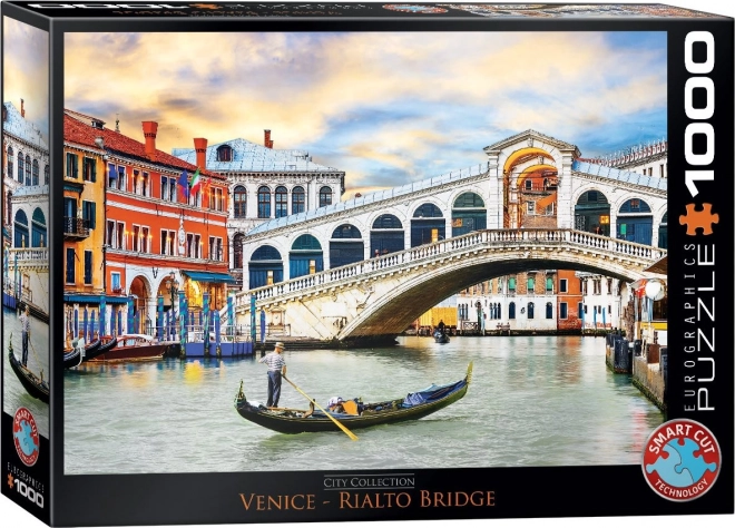 Puzzle Benátky Most Rialto 1000 dielikov