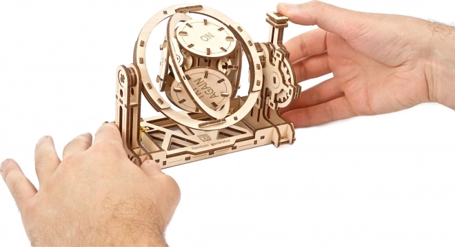 Ugears 3D drevené mechanické puzzle STEM náhodný generátor