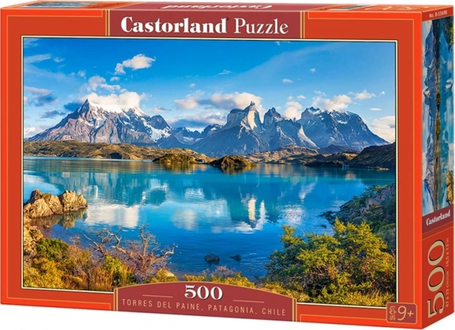 Puzzle 500 dielikov Hory Torres Del Paine Patagónia Chile