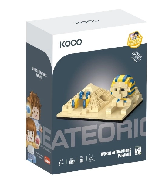Stavebnica Koco pyramída a sfinga plastová