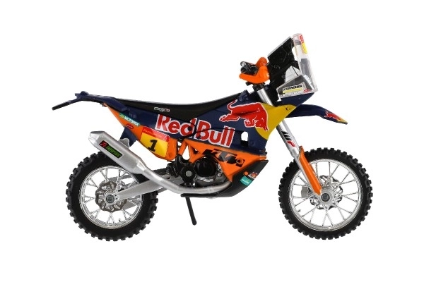 Model motocyklu Bburago Red Bull KTM Rally Dakar 2019 v mierke 1:18