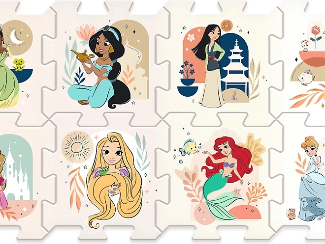 Penová puzzle Disney princezné
