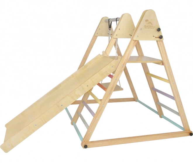 2Kids Toys Drevená hracia zostava so šmykľavkou