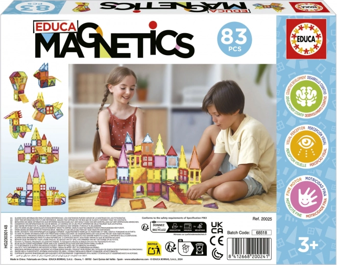 Educa Magnetická stavebnica 83 dielikov