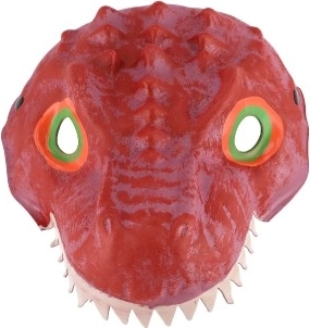 Dinosauří penová maska 20x19 cm rôzne druhy pre karneval
