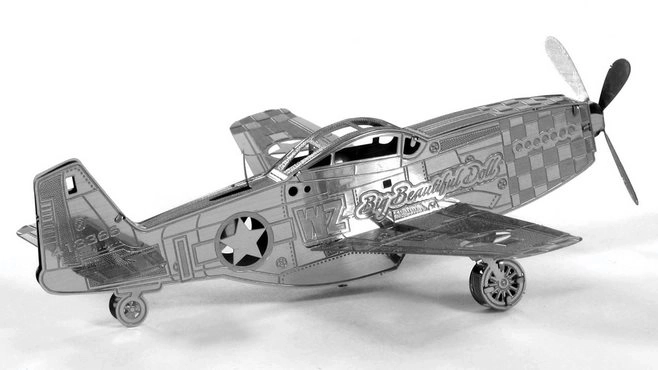 Metal Earth 3D puzzle Lietadlo Mustang P-51