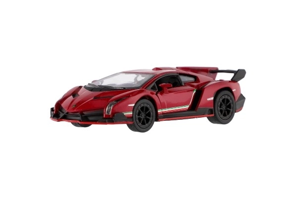 Auto Lamborghini Veneno kov/plast na spätné natiahnutie