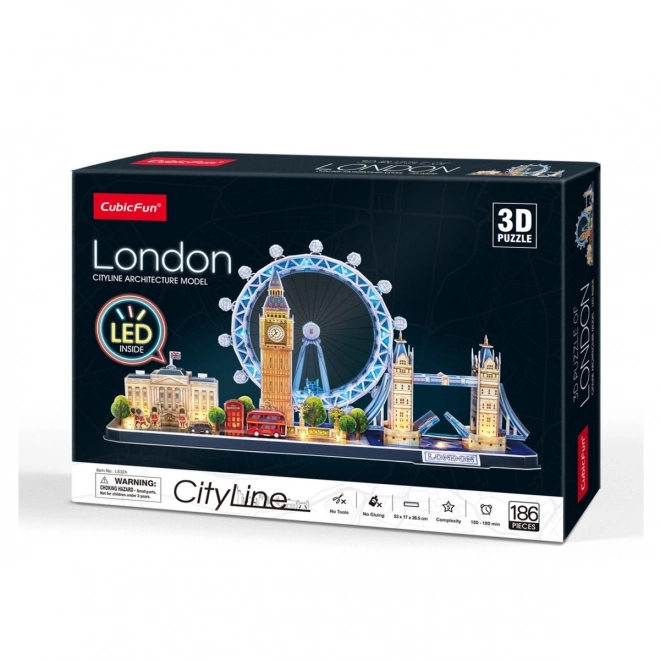 Puzzle 3D Cityline - Londýn LED