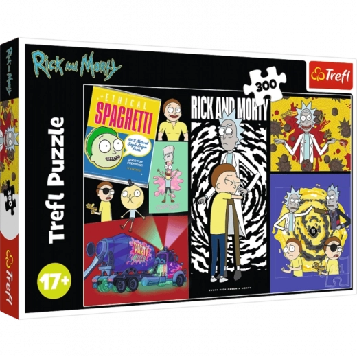 Puzzle Rick a Morty – Podivné miesto v galaxii 300 dielikov Trefl