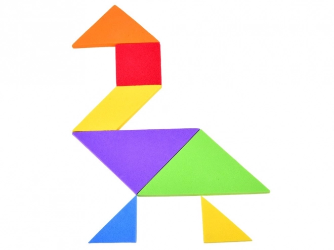 Farebný logický tangram skladačka