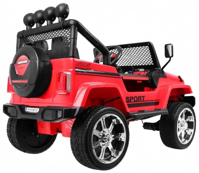 Terénne autíčko Raptor Drifter červené 4x4 s diaľkovým ovládačom a MP3 LED