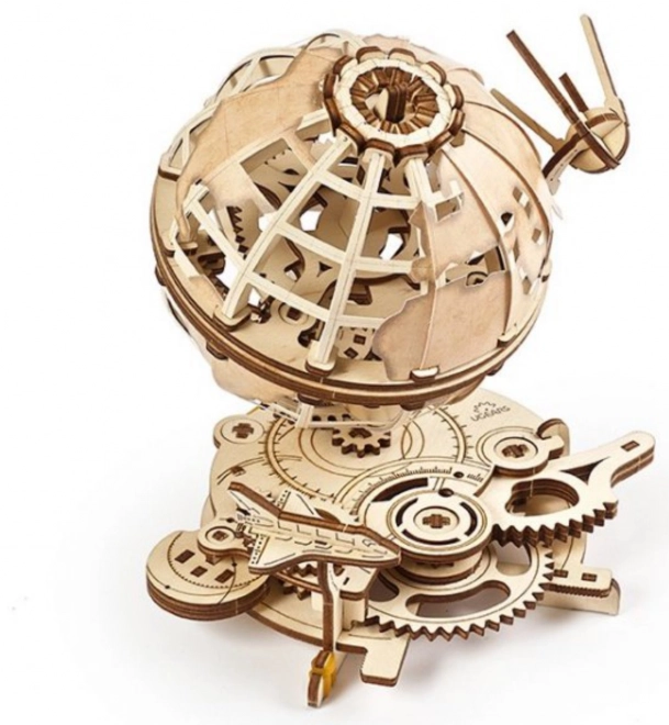 Ugears 3D drevené mechanické puzzle Glóbus