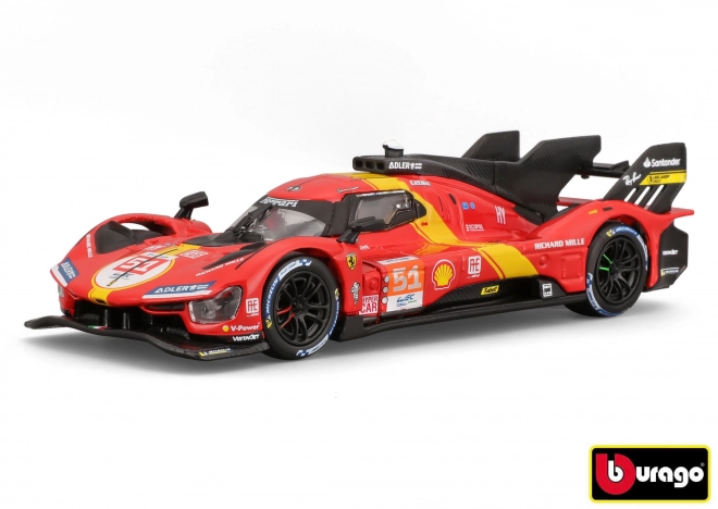 Kovový model Ferrari Racing 499P LMH 2023 Le Mans