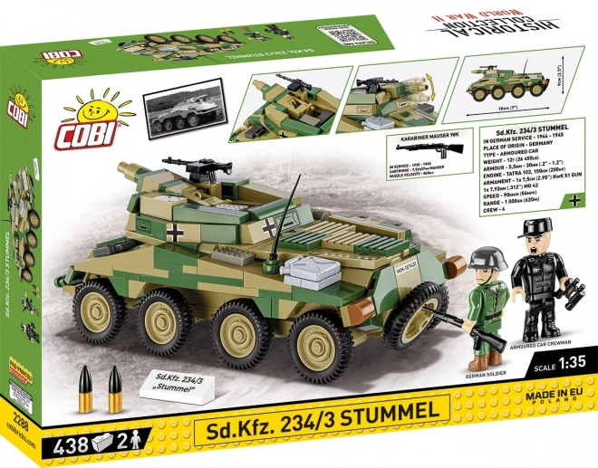 II WW Sd. Kfz 234/3 Stummel stavebnica