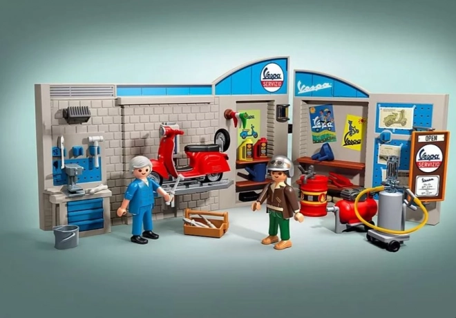 Garáž Vespa zo 60. rokov od PLAYMOBIL