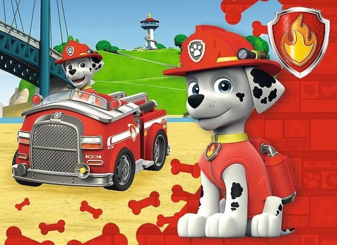 Puzzle Labková patrola: Hasič Marshall 20 dielikov