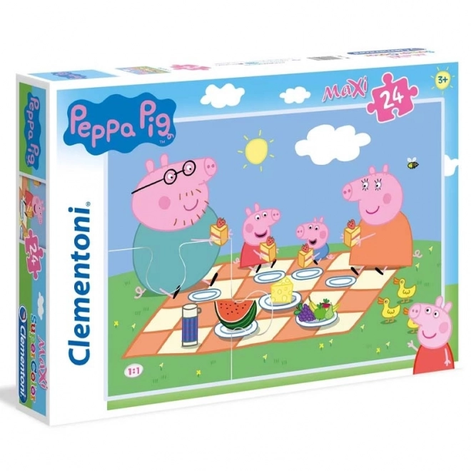 Clementoni Puzzle Prasiatko Peppa Maxi 24 dielikov