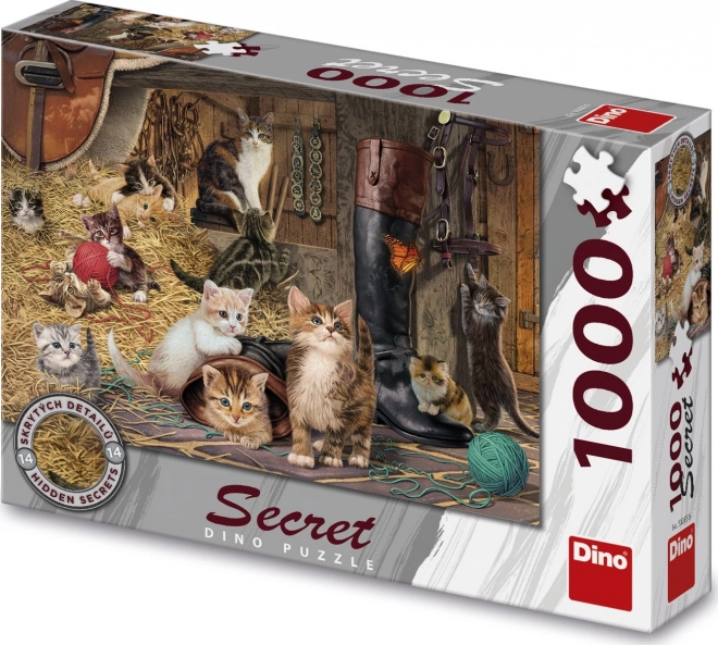 Dino Puzzle Tajná Kolekcia: Mačky 1000 Dielikov