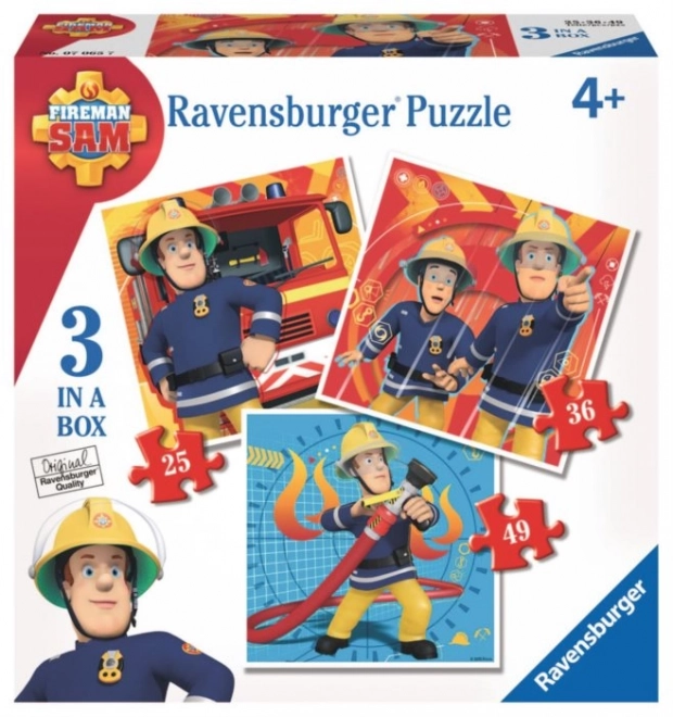 Ravensburger Puzzle Požiarnik Sam 3v1