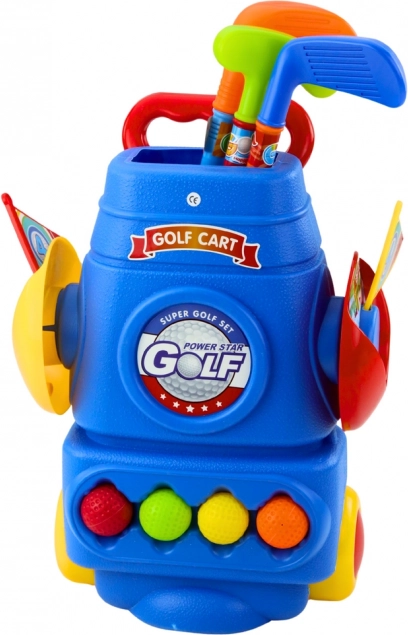 Detská sada na golf s vozíkom a príslušenstvom