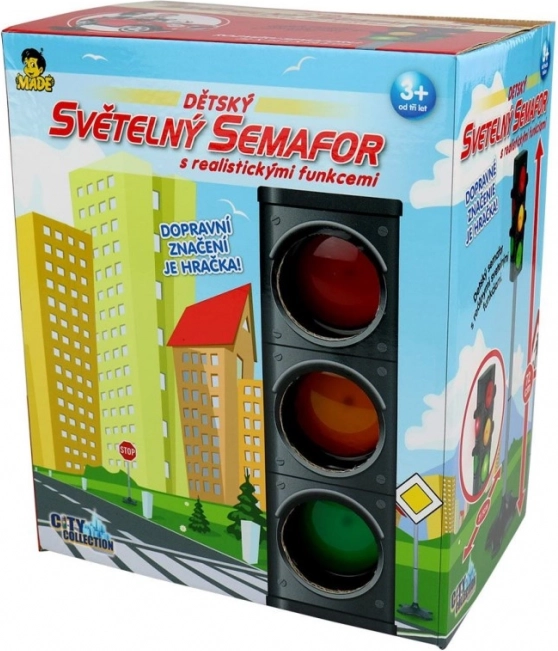 Semafor na batérie s realistickými funkciami