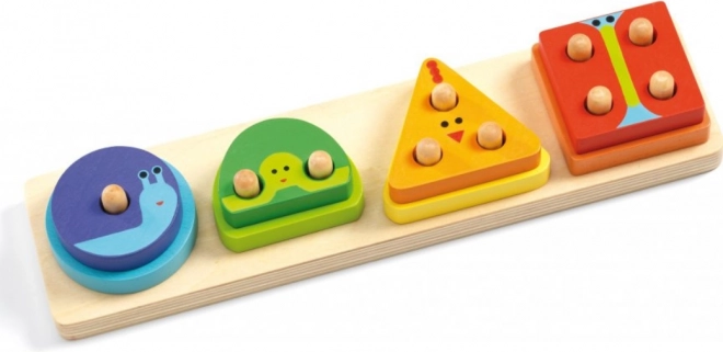 Djeco Puzzle - 1,2,3,4 Základné